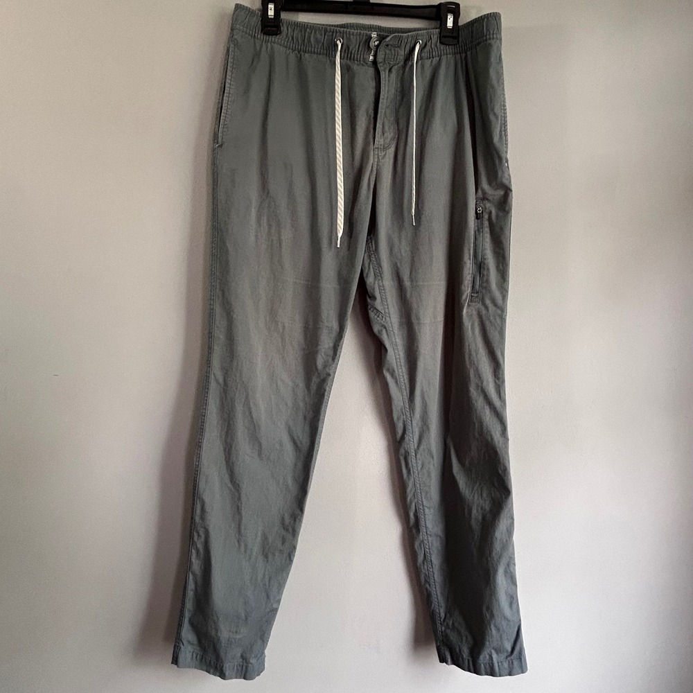 Vuori Mens Ripstop Jogger Pants Gray‎ Size L V412 Elastic Waist Utility Hiking